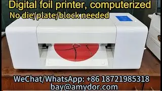 Amydor AMD360C AMD360D computerized digital foil printer, digital hot foil stamping machine CE