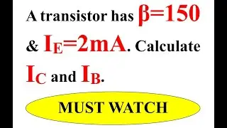 Calculate the Collector Current (Ic) and Base Current (Ib) of transistor