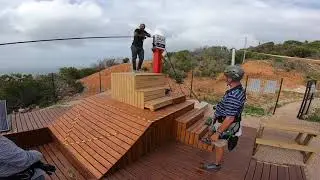 World's longest over-ocean zipline in first person view|| Mosselbay Zipline #FPW #GoPro #zipline
