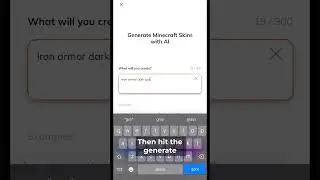 How to Generate Minecraft Skins Using AI On Your Phone | Customuse tutorial