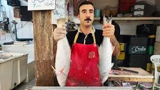 Cutting the best Persian Gulf fish in the southern market