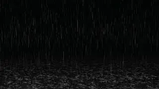 Free 4K Rain Effects | Light Rain Black Screen