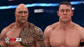 WWE 2K23 - The Rock Vs John Cena FULL GAMEPLAY (PS5)
