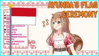 [Hololive ID] Ayunda (Risu)'s Flag Ceremony Singing ♪ [ENG SUB]