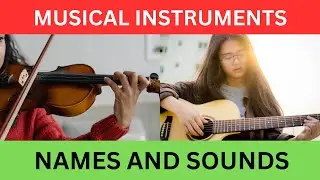 Musical Instruments Names and Sounds with Pictures #music #musicinstrumentals #instruments #english