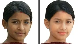 Easy Photo Retouching | smooth skin  low to high quality