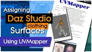 Assigning Daz Studio Clothing Surfaces using UVMapper