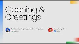 Opening & Greetings