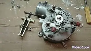 replacing a bearing in a gas boiler turbine