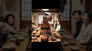 Dinosaur bbq in china #aidrawing #asianfood #chinesefood #dinosaurs #dinosaurart #justkidding