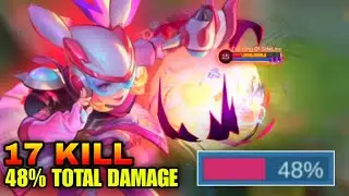 17 KILL!! 48% DAMAGE 😈 | BUILD LYLIA MAGE TERSAKIT 2023 - Lylia Gameplay