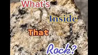 What's Inside That Rock? 🪨🔍 #geology #minerals #rock #crystals #viral #youtubeshorts