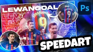 Making The LEWANDOWSKI FANART (SPEEDART) | @FCBarcelona