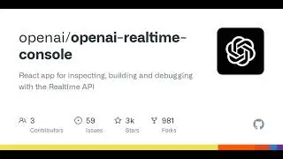 GitHub - openai/openai-realtime-console: React app for inspecting, building and debugging with th...