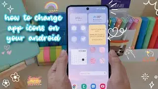 how to change app icons on your android 🌿 aesthetic phone customization 🍃