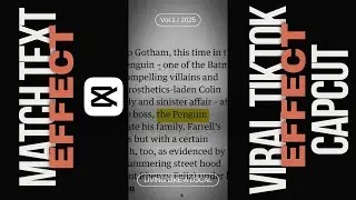Viral TikTok Match Text Effect Tutorial | CapCut Editing Tips 2024