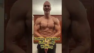 150 days walking 2 get shredded, getting close! Explained https://youtu.be/Zq5ckt6FAbo #shortsvideo