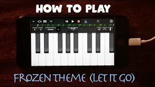 How to Play Frozen Let it Go intro on iPhone & iPad (Very Easy Childrens Lesson)