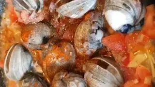 Ginisang monggo with halaan( clam)