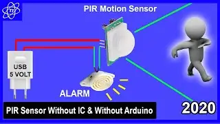 PIR Motion Sensor without IC & without Arduino | TRIK ID