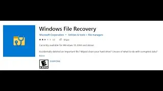 How to recover deleted files from my Windows 10 PC for free