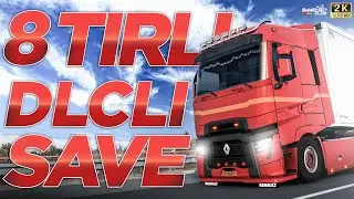 🔴 +8 TIRLI FULL KODLU DLC'Lİ SAVE | ZEVKTEN DÖRT KÖŞE EDECEK CİHAZLAR🔥|🔴Ets2 • 1.50+ Dlc'li Save #24