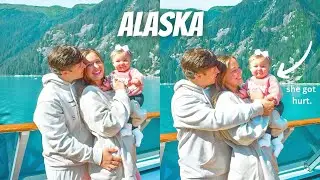 We took a boat to ALASKA