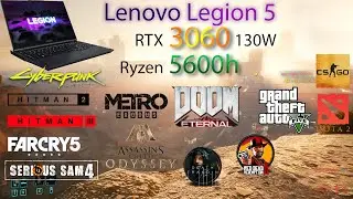 Lenovo Legion 5 (5600h, RTX 3060) - Benchmarks in 15 games
