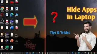 App hide kaise kare computer me | How to hide app in laptop | Desktop icon ko hide kaise kre
