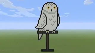 Minecraft Pixel Art - Hedwig Owl