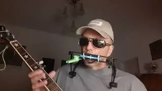 Low C harmonica,  banjo,  blues practice
