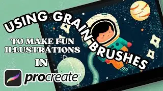 How to use Grain Brushes in Procreate | Procreate Tutorial | How to make Children's Illustrations