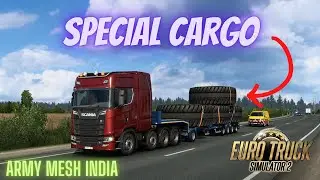 EURO TRUCK SIMULATOR | Huge TYRES Delivery | 4k 60fps | @armymeshindia  @lordsgaming135