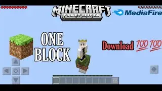 DOWNLOAD ONE BLOCK /SKY BLOCK IN MINECRAFT POCKET EDITION |LINK IN DESCRIPTION |#MINECRAFT