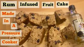 Easy Rum Infused Fruit Cake Made In a Pressure Cooker l Christmas Cake #christmascake #Fruitcake