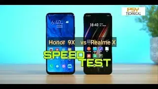 Honor 9x vs Realme X speed test