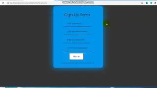 How to create your own stylish Login and Sign Up form using php and MySQL