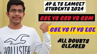 CSE vs CSD vs CSM || Normal CSE vs Specialization || #engineering #apeamcet #tseamcet