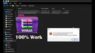 Cara Mengatasi Winrar Archive Is Unknown Format Or Damaged windows 7.8.10