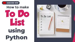 To Do list  Python  Project ||Project