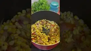 Corn Pulao. Full recipe in description #trending #trend #trendingshorts #viral #viralshorts #reels