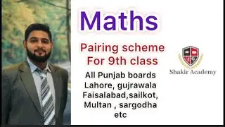 9th class maths pairing scheme /assessment 