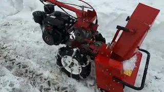 ШОМ напрямую с двигателя на мотоблоке Фаворит(Агат, Салют). Часть 2! Уборка снега мотоблоком