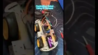 Controlling A Robot By Hand Using Ir Sensors ~ creativity #shorts
