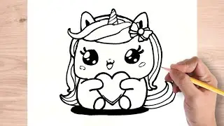 How to draw a Cute Unicorn