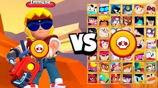 BUSTER SUPER VS EVERY CHROMATIC BRAWLER SUPER | Which Brawler Can Break Buster Super ?