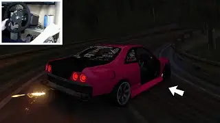 Nissan Skyline R33 Drifts IRI PASS With Some WEIGHT REDUCTION - Assetto Corsa - Fanatec Setup