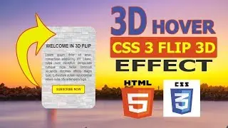 CSS 3 flip 3D effect like box and cards using HTML 5 & CSS 3।। CSS 3 flip animation effect