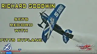 Richard Goodwin Sets Records with Pitts Biplane at Weston Park Model Air Show 2022