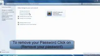 Remove logon password